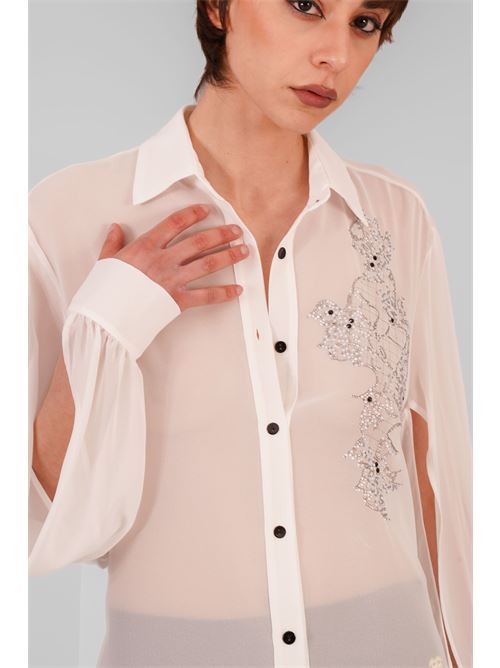 Camicia in georgette Love To Love by Gai Mattiolo | LV1934BIANCO